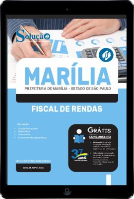 Apostila Prefeitura de Marília - SP em PDF - Fiscal de Rendas - Imagem 1