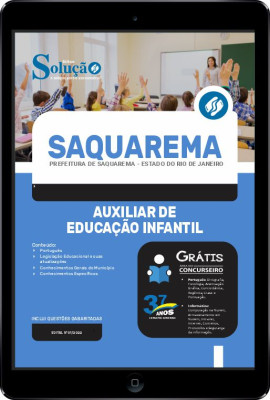 Apostila Prefeitura de Saquarema - RJ em PDF - Auxiliar de Educação Infantil - Imagem 1