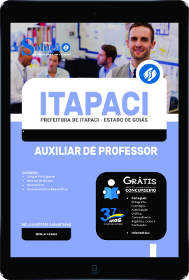 Apostila Prefeitura de Itapaci - GO em PDF - Auxiliar de Professor - Imagem 1