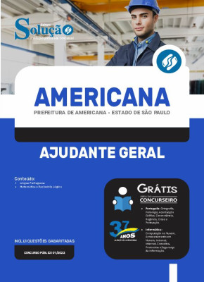 Apostila Prefeitura de Americana - SP - Ajudante Geral - Imagem 3