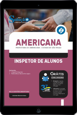 Apostila Prefeitura de Americana - SP em PDF - Inspetor de Alunos - Imagem 1