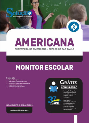 Apostila Prefeitura de Americana - SP - Monitor Escolar - Imagem 3