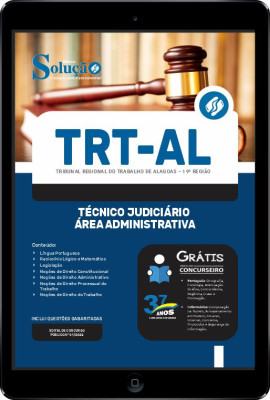 Apostila TRT-AL em PDF - Técnico Judiciário - Área Administrativa - Imagem 1