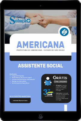 Apostila Prefeitura de Americana - SP em PDF - Assistente Social - Imagem 1