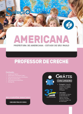 Apostila Prefeitura de Americana - SP - Professor de Creche - Imagem 3