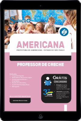 Apostila Prefeitura de Americana - SP em PDF - Professor de Creche - Imagem 1