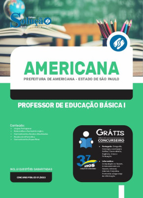 Apostila Prefeitura de Americana - SP - Professor de Educação Básica I - Ensino Fundamental - Imagem 3