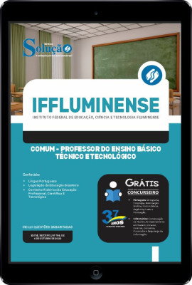 Apostila IFFluminense em PDF - Comum Professor do Ensino Básico, Técnico e Tecnológico - Imagem 1