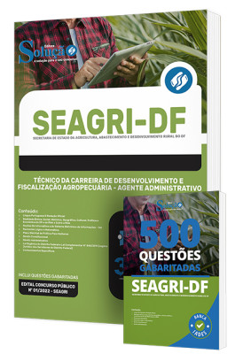 Combo Impresso SEAGRI-DF - Técnico da Carreira de Desenvolvimento e Fiscalização Agropecuária - Agente Administrativo - Imagem 1