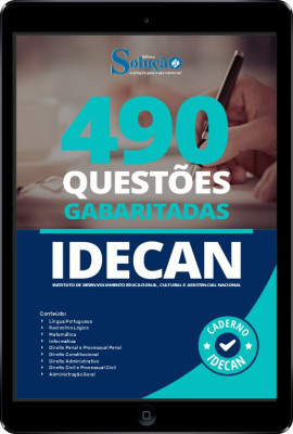 Caderno de Questões IDECAN em PDF - 490 Questões Gabaritadas - Imagem 1