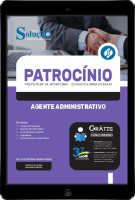 Apostila Prefeitura de Patrocínio - MG em PDF - Agente Administrativo - Imagem 1