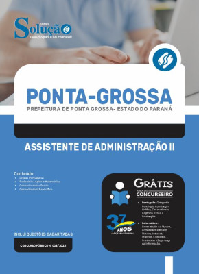 Apostila Prefeitura de Ponta Grossa - PR - Assistente de Administração II - Imagem 3