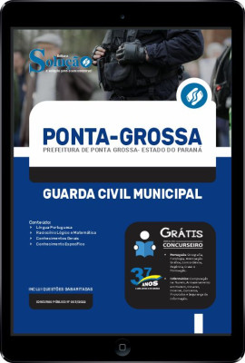 Apostila Prefeitura de Ponta Grossa - PR em PDF - Guarda Civil Municipal - Imagem 1