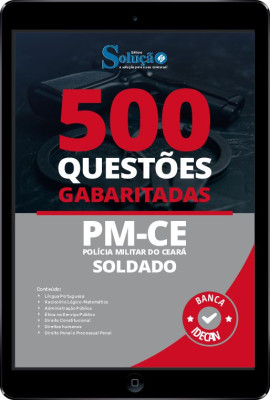 Caderno de Questões PM-CE - Soldado em PDF - 500 Questões Gabaritadas - Imagem 1