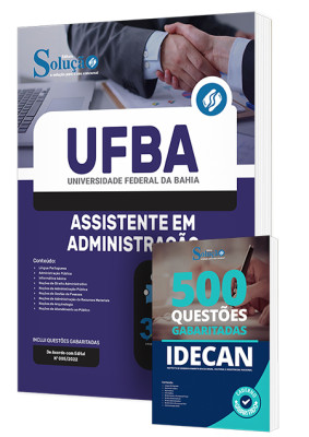 Combo Impresso UFBA - Assistente em Administração + Caderno IDECAN - Imagem 1