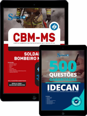 Combo Digital CBM-MS - Soldado Bombeiro Militar + Caderno IDECAN - Imagem 1