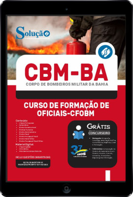 Apostila CBM-BA em PDF - Curso de Formação de Oficiais (CFOBM) - Imagem 1