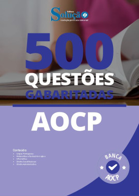 Caderno de Questões AOCP - 500 Questões Gabaritadas - Imagem 2