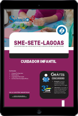 Apostila SME Sete Lagoas - MG em PDF - Cuidador Infantil - Imagem 1