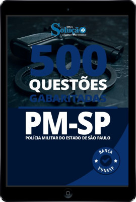 Caderno de Questões PM-SP - Soldado em PDF - 500 Questões Gabaritadas - Imagem 1