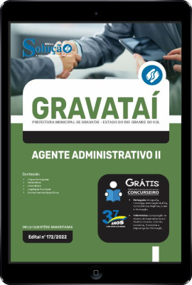 Apostila Prefeitura de Gravataí - RS em PDF - Agente Administrativo II - Imagem 1