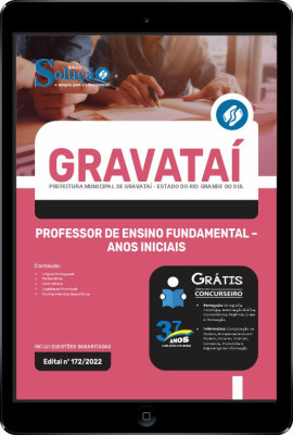 Apostila Prefeitura de Gravataí - RS em PDF - Professor de Ensino Fundamental - Anos Iniciais - Imagem 1