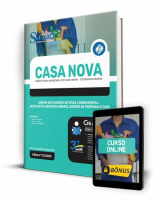 Apostila Prefeitura de Casa Nova - BA - Comum aos Cargos de Nível Fundamental: Auxiliar de Serviços Gerais, Agente de Portaria e Gari - Imagem 1