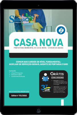 Apostila Prefeitura de Casa Nova - BA em PDF - Comum aos Cargos de Nível Fundamental: Auxiliar de Serviços Gerais, Agente de Portaria e Gari - Imagem 1