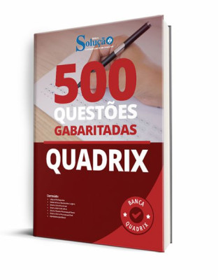 Caderno de Questões QUADRIX - 500 Questões Gabaritadas - Imagem 1