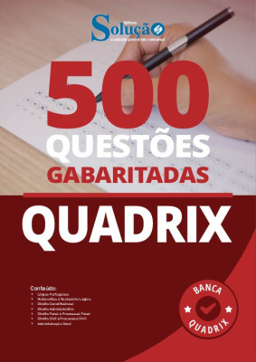 Caderno de Questões QUADRIX - 500 Questões Gabaritadas - Imagem 2