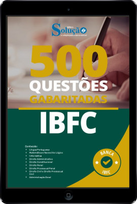 Caderno de Questões IBFC em PDF - 500 Questões Gabaritadas - Imagem 1