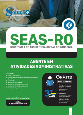 Apostila SEAS-RO - Agente em Atividades Administrativas - Imagem 3