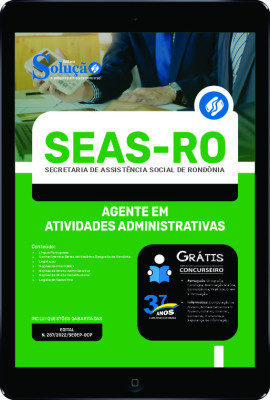 Apostila SEAS-RO em PDF - Agente em Atividades Administrativas - Imagem 1