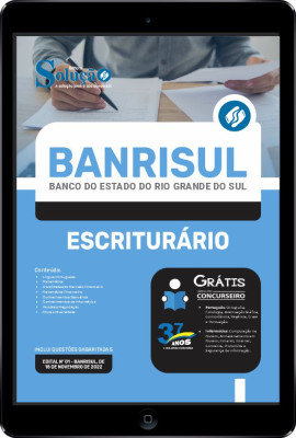 Apostila BANRISUL em PDF - Escriturário - Imagem 1