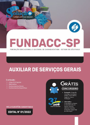 Apostila FUNDACC-SP - Auxiliar de Serviços Gerais - Imagem 3