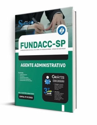 Apostila FUNDACC-SP - Agente Administrativo - Imagem 2