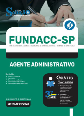 Apostila FUNDACC-SP - Agente Administrativo - Imagem 3