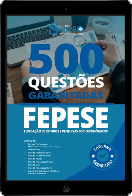 Caderno de Questões FEPESE em PDF - 500 Questões Gabaritadas - Imagem 1