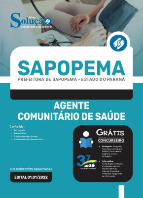 Apostila Prefeitura de Sapopema - PR - Agente Comunitário de Saúde - Imagem 3