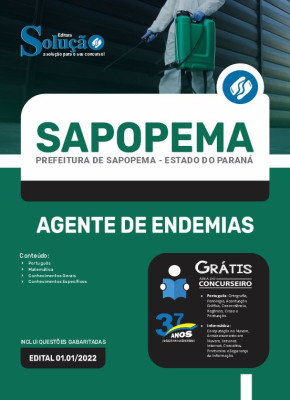 Apostila Prefeitura de Sapopema - PR - Agente de Endemias - Imagem 3