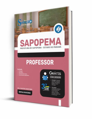 Apostila Prefeitura de Sapopema - PR - Professor - Imagem 2