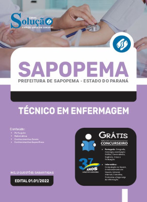 Apostila Prefeitura de Sapopema - PR - Técnico em Enfermagem - Imagem 3