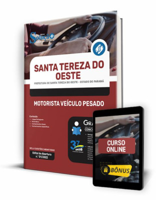 Apostila Prefeitura de Santa Tereza do Oeste - PR - Motorista Veículo Pesado - Imagem 1