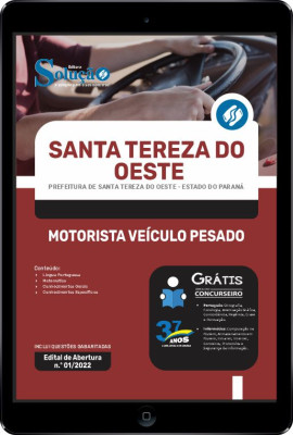 Apostila Prefeitura de Santa Tereza do Oeste - PR em PDF - Motorista Veículo Pesado - Imagem 1