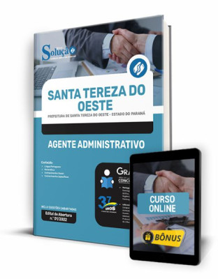 Apostila Prefeitura de Santa Tereza do Oeste - PR - Agente Administrativo - Imagem 1