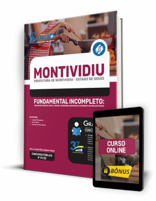 Apostila Prefeitura de Montividiu - GO - Fundamental Incompleto: Auxiliar de Serviços Gerais, Coveiro, Cozinheira, Merendeira e Motorista de Veículo Pesado - Imagem 1