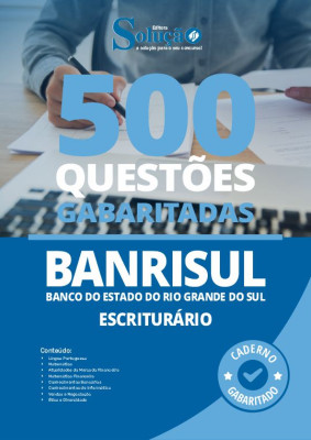 Caderno de Questões BANRISUL - Escriturário - 500 Questões Gabaritadas - Imagem 2