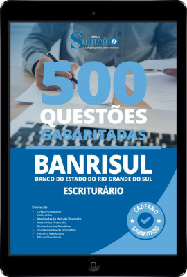 Caderno de Questões BANRISUL - Escriturário em PDF - 500 Questões Gabaritadas - Imagem 1