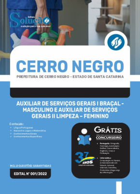 Apostila Prefeitura de Cerro Negro - SC - Auxiliar de Serviços Gerais I Braçal - Masculino e Auxiliar de Serviços Gerais II Limpeza – Feminino - Imagem 3