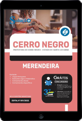 Apostila Prefeitura de Cerro Negro - SC em PDF - Merendeira - Imagem 1